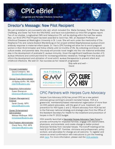 CPIC eBrief, July 2022, Page 1