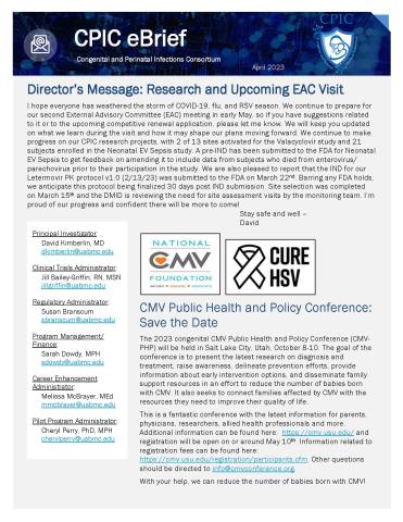 Read the April 2023 CPIC eBrief.